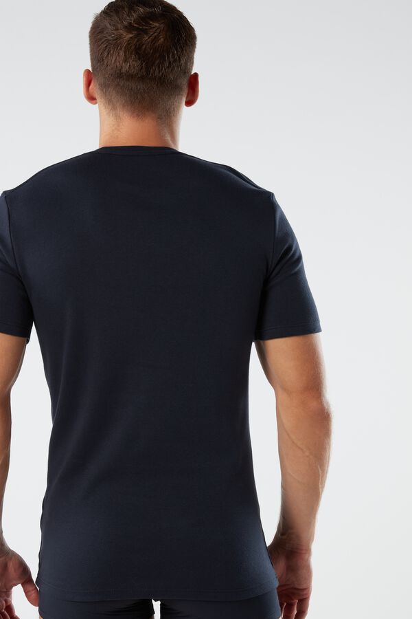 Short-Sleeve Warm-Handle Cotton Top