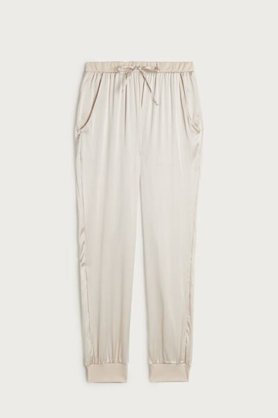 Long Silk and Lyocell Trousers