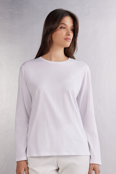 T-shirt oversize manches longues en coton Superior