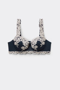 Soutien-gorge balconnet en dentelle florale