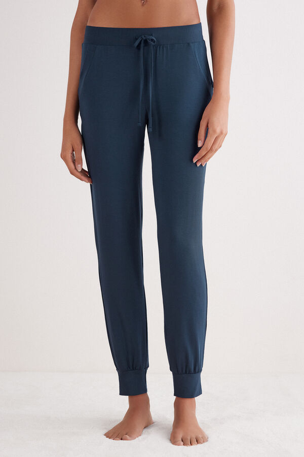 Cuffed Modal Trousers