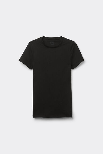 Short-Sleeved Stretch Superior Cotton Top