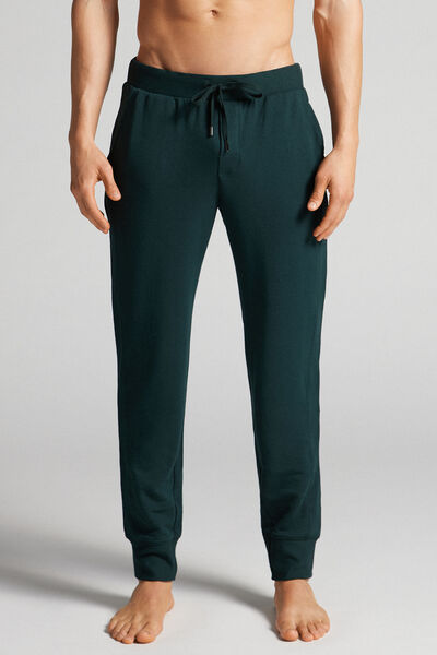 Pantalone lungo in modal/cashmere