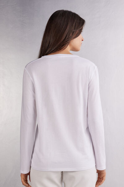T-shirt oversize manches longues en coton Superior