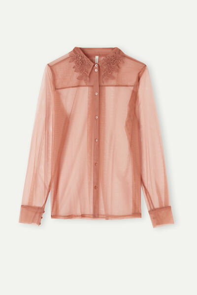 Layers of Lust Tulle Long-Sleeved Shirt