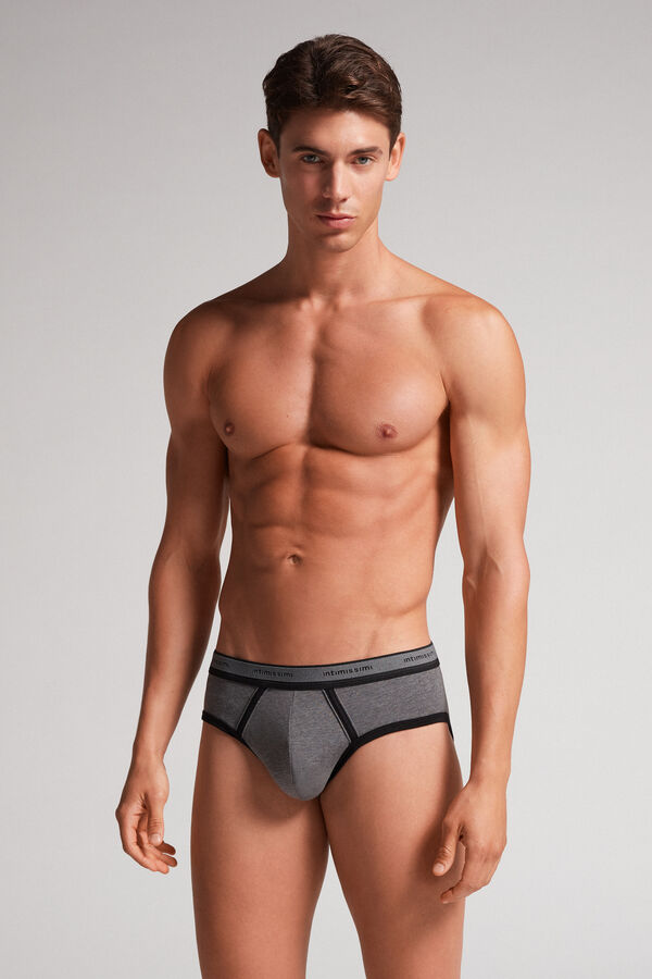 Slip aus Supima®-Stretch-Baumwolle mit Logo