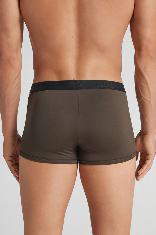 Boxer in Microfibra con Logo