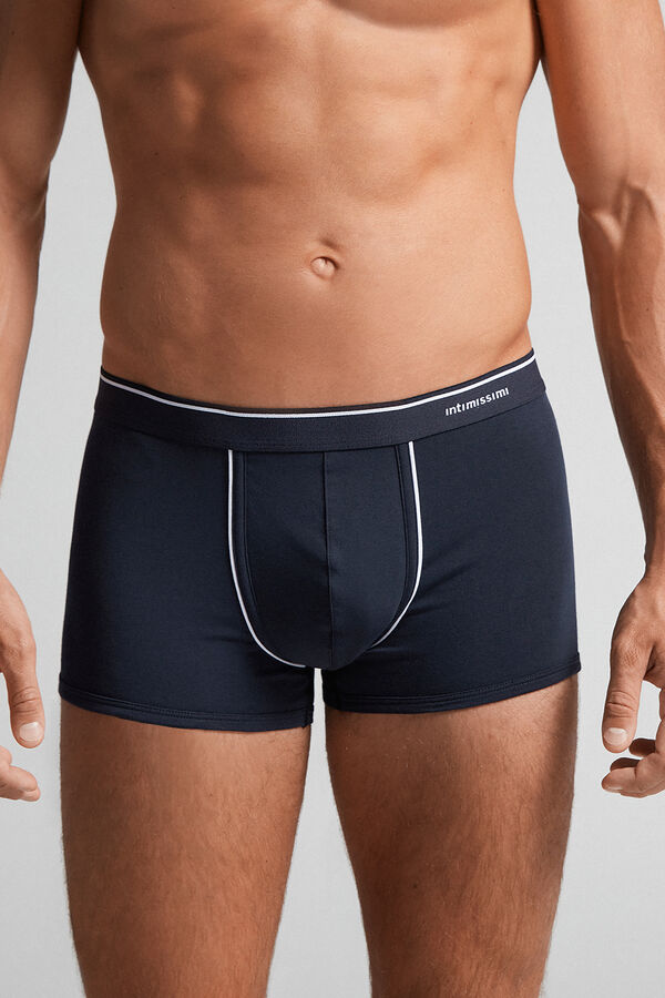 Boxer in Cotone Superior con Elastico a Vista