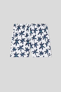 Swim Trunks with Daisy Print