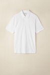 Short-Sleeved Slub Cotton Polo Shirt