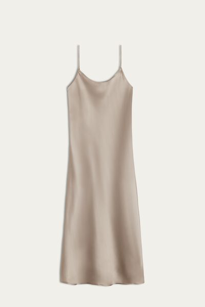 Halflange slipdress van zijde