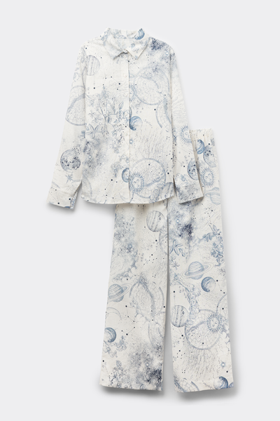 Pijama Comprido em Linho e Algodão Luxury Dreams