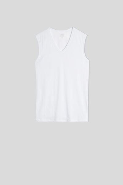 Wide-Strap Supima Cotton Vest Top