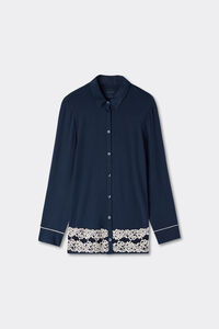 Vorne offenes Shirt aus Modal Pretty Flowers