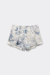 Pantaloncino in Raso di Viscosa Luxury Dreams