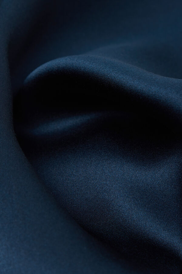 Short-Sleeved Silk and Modal Top