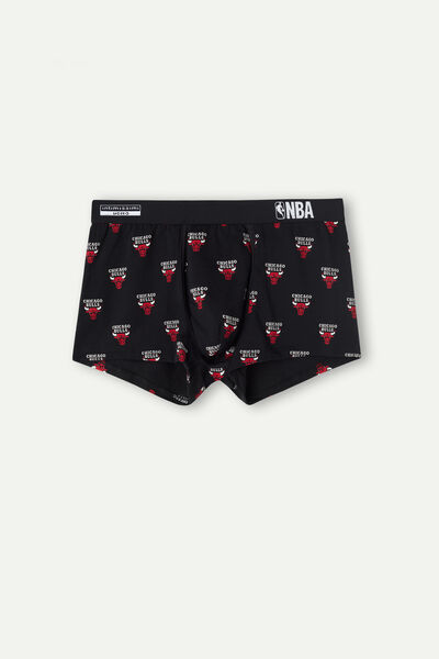 Chicago Bulls Logosu Baskılı Streç Supima® Pamuklu Boxer
