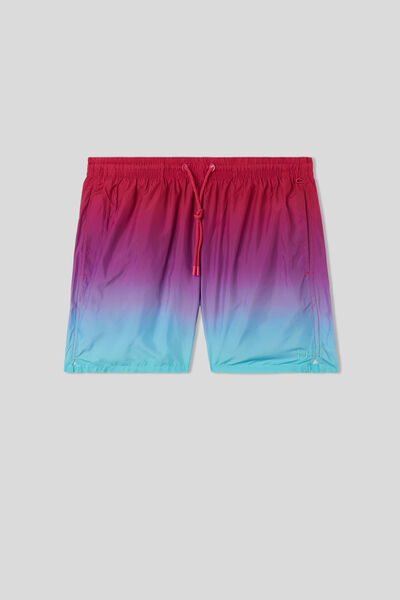 Faded Pink and Green Swim Trunks