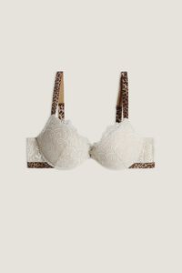 Lacy Leopard Simona Super Push-up Bra