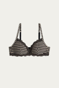 Pied De Poule Tiziana Triangle Bra