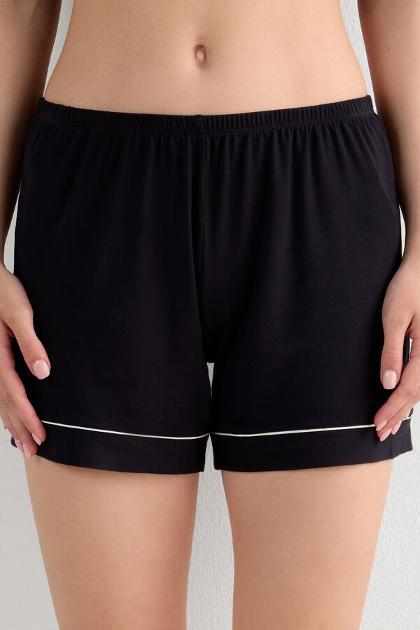 Modal Shorts with Contrasting Trim