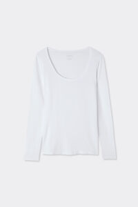 Langarmshirt mit Kreisausschnitt aus Micromodal