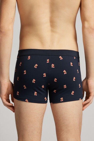 Gingerbread Teddy Stretch Supima® Cotton Boxers