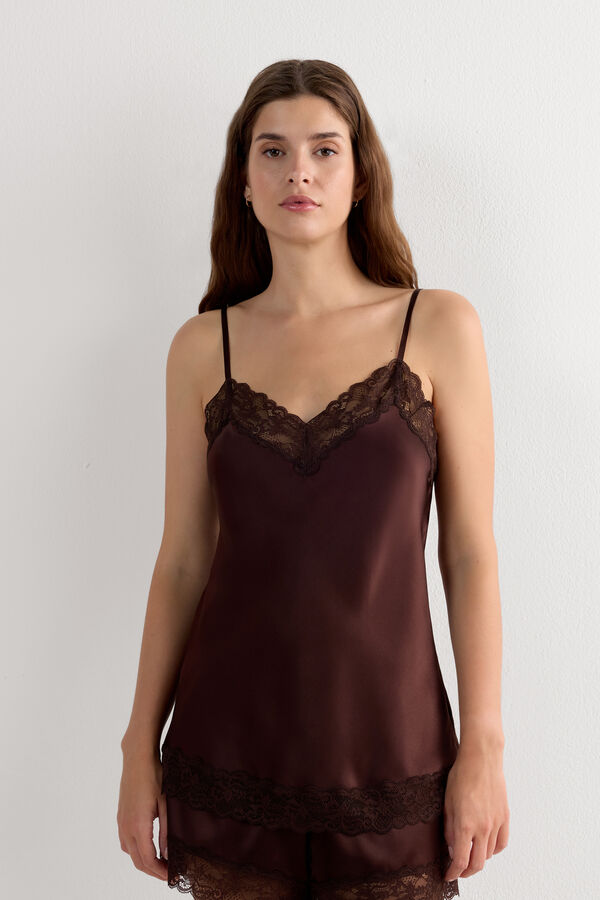 Lace and Silk Top