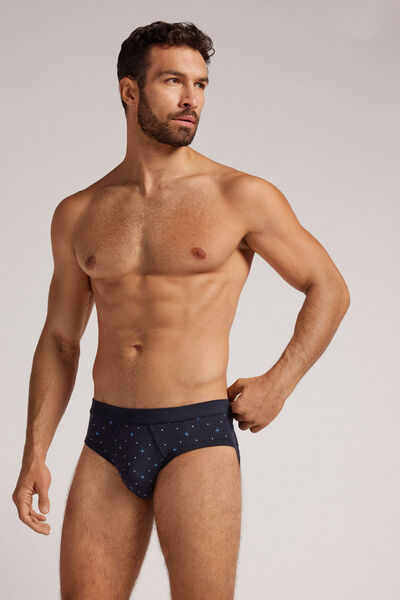 Superior Cotton Briefs with Small Flower Print