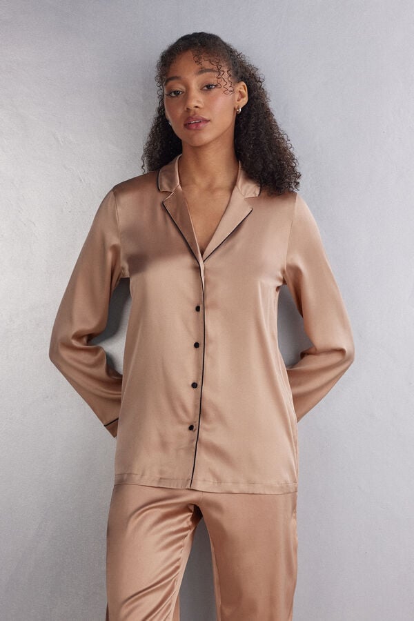 Veste en soie coupe masculine