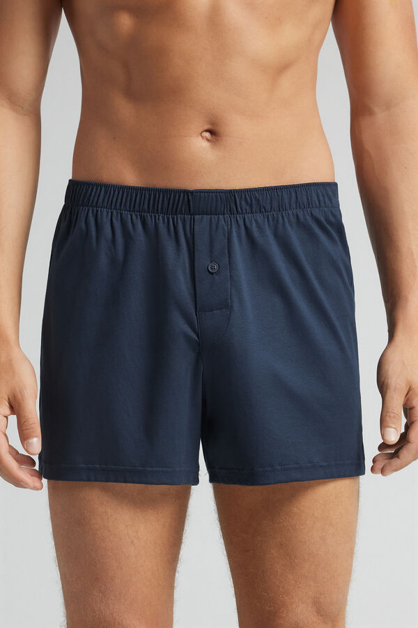 Loose-Fit Mercerised Cotton Boxers filo Premium