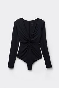 Sensual Attitude Long-Sleeved Modal Bodysuit
