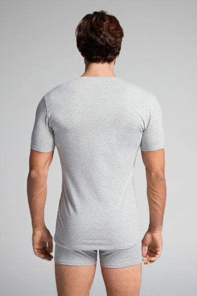 V-Neck Stretch Superior Cotton T-Shirt