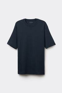 Camiseta Amplia de Algodón Interlock