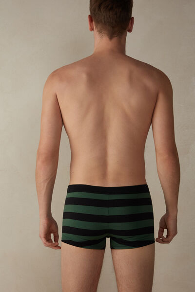 Striped Stretch Supima® Cotton Boxers with Fly