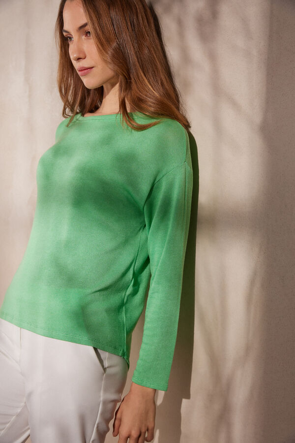 Ultrasoft Modal with Cashmere Long-Sleeved Jumper