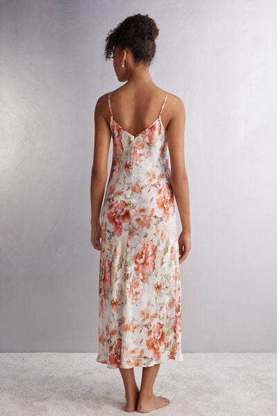 Summer Sunset Long Satin Slip