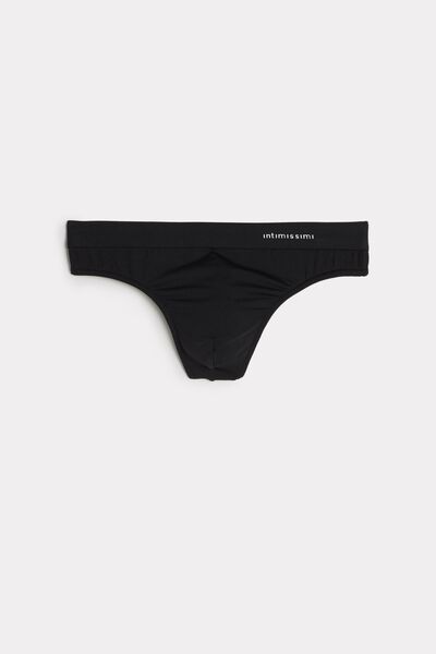 String Homme en Microfibre avec Logo