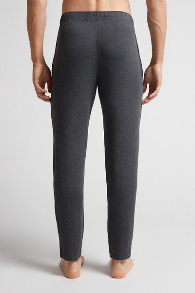 Lange Hose aus Seide und Modal