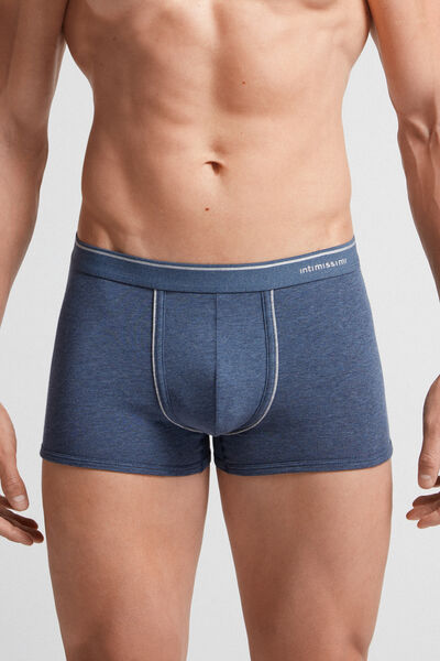 Boxer in Cotone Superior con Elastico a Vista