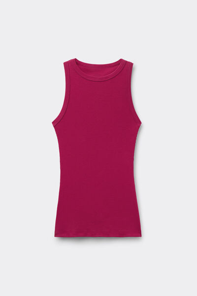 Superiorコットン リブ タンクトップ