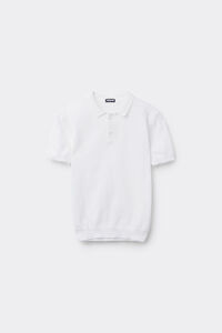 Boys’ Short-Sleeved Cotton Jersey Polo Shirt