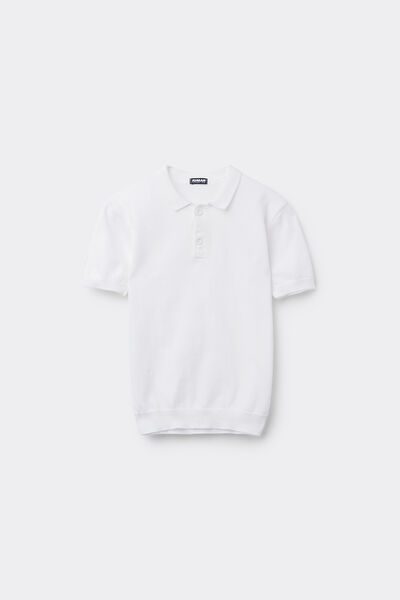 Polo Bambino Manica Corta in Maglia di Cotone