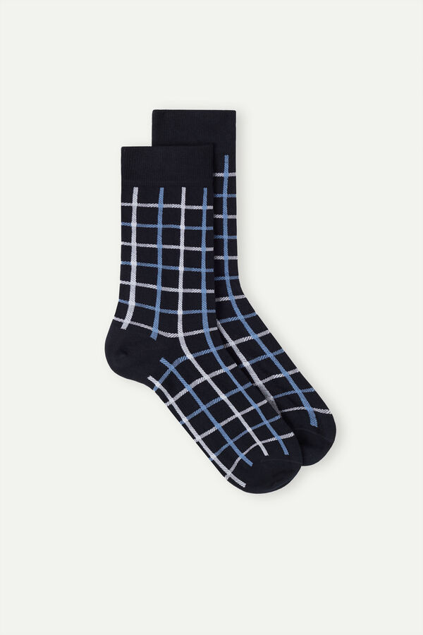 Short Patterned Cotton Socks