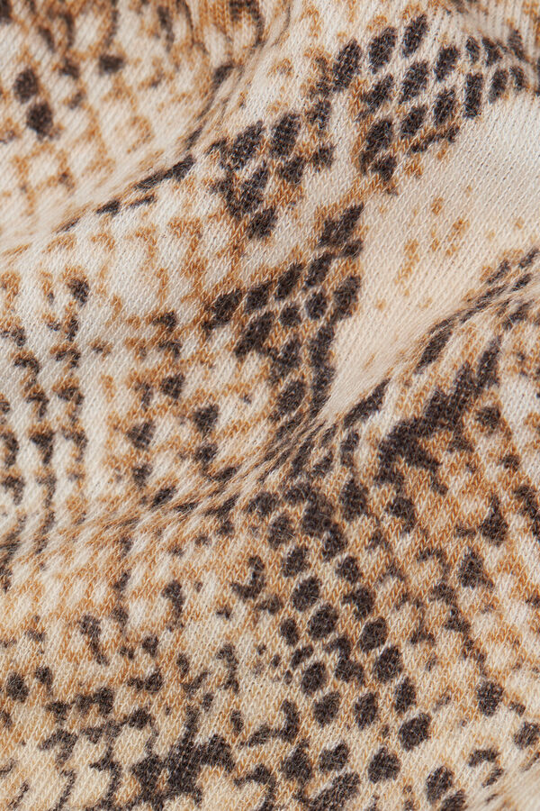 Maglia in Modal Ultralight con Cashmere Stampa Animalier Serpente Seductive Glamour
