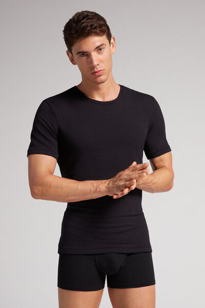 Kurzarm-Shirt aus Kaschmir-Modal