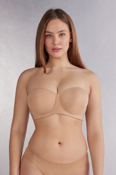 Reggiseno Balconcino a Fascia Diletta in Microfibra Ultralight