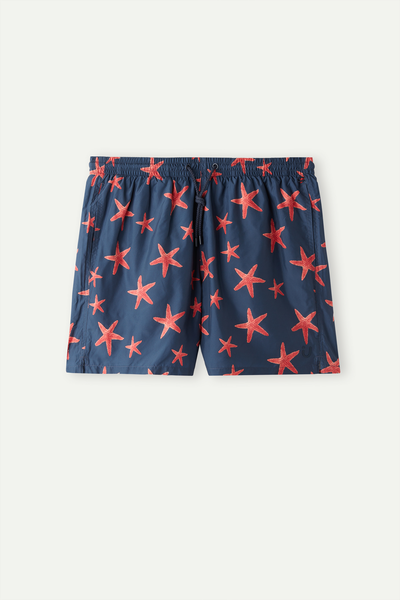 Starfish-Print Swim Shorts