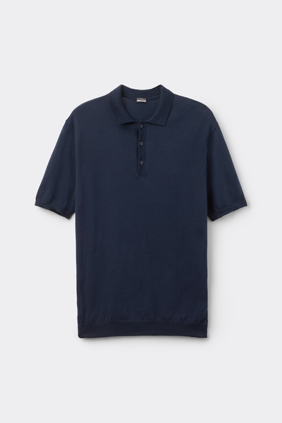 Polo manches courtes en maille de coton