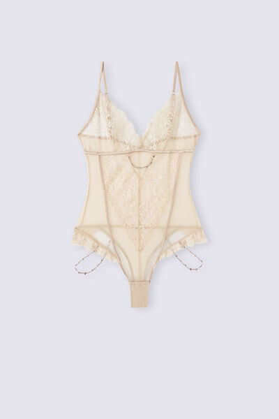 Living in Luxe Tulle and Lace Bodysuit